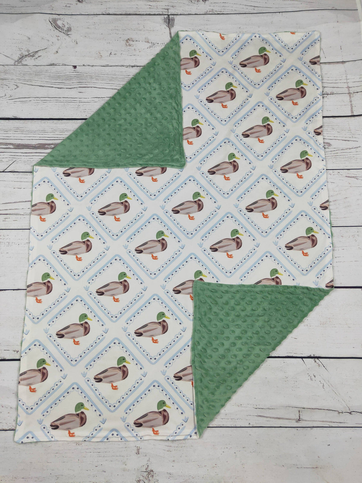 Duck Diamond Baby Blanket