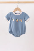 Teal Duck Embroidery Bubble